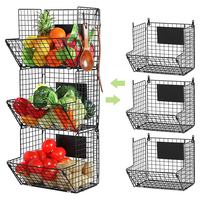 Pas cher 3 niveau 360 tournant cuisine fruits et légumes en rack grand chariot Multifonctionnel Cuisine Étagère De Rangement