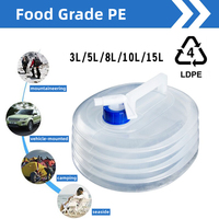 Accessoires de Camping seau d'eau pliable conteneurs d'eau pliables avec robinet