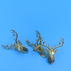 Zinc Alloy Deer Head <b>Cabinet</b> Handles Warm Gold <b>Rustic</b> Design Durable Furniture Hardware Accessories - Product Image 4