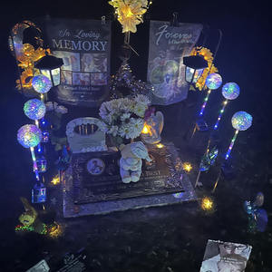 Haute qualité personnalisé classique noir acrylique Grave <span class=keywords><strong>Plaque</strong></span> classique pierre tombale Pet <span class=keywords><strong>Plaque</strong></span> commémorative pour cimetière décor mémo tableau noir - Product Image 6