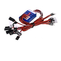 Kit d'éclairage LED RC 12 lumières intelligentes pour voitures RC 1/10 de drift sur route, options de tuning pour Yokomo Tamiya, télécommande