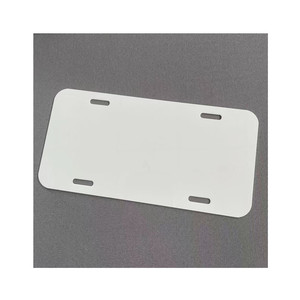 Fabricante 12 "x 6" blanco espacios en blanco tinte sublimación <span class=keywords><strong>de</strong></span> aluminio matrícula <span class=keywords><strong>de</strong></span> bicicleta personalizada sublimación impresión etiquetas <span class=keywords><strong>de</strong></span> bicicleta - Product Image 1