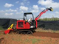 Excavatrice sur chenilles portée, motoculteur rotatif, moteur Huichai, machine multifonctionnelle pour la gestion des champs, le labourage et la fertilisation ICLES