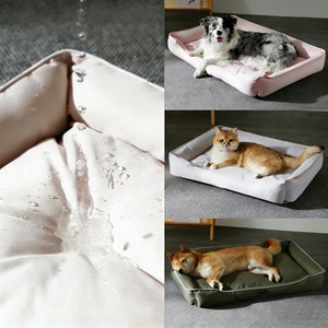 Dog Bed Rectangle Memory <b>Foam</b> <b>Waterproof</b> Removable Washable All Season Pet Bed Mat For Dog - Product Image 1