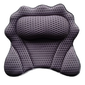 <span class=keywords><strong>Coussin</strong></span> de bain ergonomique avec 6 ventouses puissantes, antidérapant, de luxe, pour le soutien du dos et du cou, respirant, oreiller de bain 4D - Product Image 5