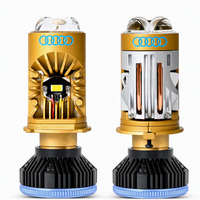 Ampoule de phare LED H4 avec double tube de refroidissement en cuivre, 6000K super lumineuse, 12V, pour voiture, faisceau haut et bas, 6000LM, sans erreur Canbus