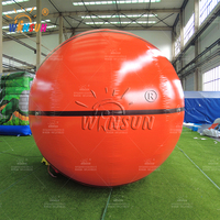Modèle de basket-ball géant gonflable publicitaire en PVC Winsun événement commercial de dessin animé gonflable
