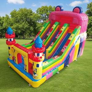 Châteaux gonflables d'extérieur, animaux <span class=keywords><strong>de</strong></span> la forêt, nouveau design, matériau PVC écologique, capacité 5 personnes, petite maison gonflable - Product Image 3