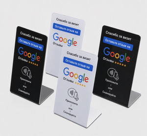 ป้าย NFC รีวิว Google รุ่น Card Cube ขนาด 85.5x54 มม. แตะหรือสแกนเพื่อรับความคิดเห็นจากลูกค้า - Product Image 1