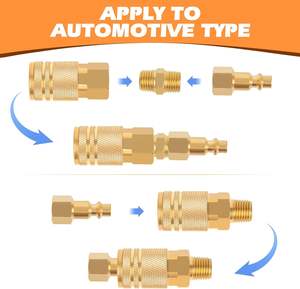 <span class=keywords><strong>Kit</strong></span> de <span class=keywords><strong>suspension</strong></span> <span class=keywords><strong>pneumatique</strong></span> 1/4\" NPT avec raccord pour tuyau d'air et adaptateur rapide FNPT, ensemble de raccords rapides à flux de base 1/4\" pour <span class=keywords><strong>suspension</strong></span> <span class=keywords><strong>pneumatique</strong></span> - Product Image 4