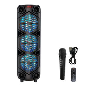 2025 Neuer 120W Hochleistungs-Karaoke BT-Lautsprecher Tragbarer Outdoor-Subwoofer mit Eingebauter Batterie RGB-Lautsprecher für Partys mit Mikrofon - Product Image 1