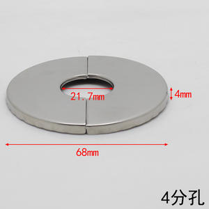 Cache-robinet décoratif rond à encliquetage en acier inoxydable pour tuyau d'eau, cache-trou mural pour tuyaux de plomberie - Product Image 2