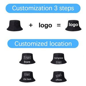Chapeau Bob Réversible Personnalisable avec Votre Logo Brodé ou Imprimé – Chapeaux Bob en Coton Personnalisés pour l'Été - Product Image 3