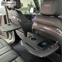 Plateau en cuir Table pliante Alphard/Vellfire Série 30/40 Ajustement direct Charge sans fil Accessoires intérieurs de voiture