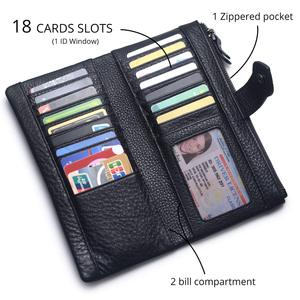 <span class=keywords><strong>Portafoglio</strong></span> da <span class=keywords><strong>Donna</strong></span> Lungo in Vera <span class=keywords><strong>Pelle</strong></span> con Blocco RFID, Fatto a Mano, di Design, con Chiusura a Gancio - Vendita all'Ingrosso - Product Image 2