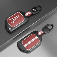 Funda Protectora para Llave de Jeep Wrangler Sahara JL Rubicon, de Aleación de Zinc Resistente a Arañazos, con Franja Tricolor para Control Remoto de Auto