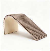 Grattoir pour chat 3D classique et écologique en liège naturel, antidérapant, durable, biodégradable, réduction du bruit, en carton