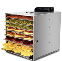 Commerciële RVS Voedsel Dehydrator Machine Fruit Groente Droger Industriële Voedsel Droogmachine Multi Tray 110V 220V OEM