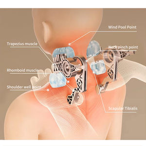 Masseur de cou et de dos à compression d'air relaxant, pétrissage profond des tissus 4D, fournitures de thérapie de réadaptation thaïlandaise, coussin de <span class=keywords><strong>massage</strong></span> - Product Image 4