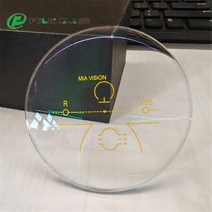 Lentilles optiques progressives photochromiques HMC 4+12 UV400 en deux parties, vente chaude en usine, lentilles blanches - Product Image 2