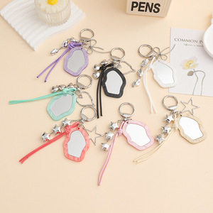 พวงกุญแจอะคริลิคแบบใหม่ ดีไซน์สร้างสรรค์ พร้อมเชือกแขวน สายโลหะรูปโบว์  สำหรับตกแต่งกระเป๋าและโทรศัพท์มือถือ - Product Image 1