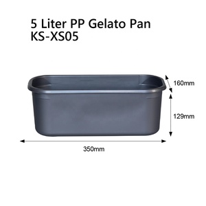 Em estoque 5L Portable Containers for Ice Cream Gelato <span class=keywords><strong>Food</strong></span>-Grade Plástico Reciclável Feito Reciclado Materiais Grande Armazenamento de Alimentos - Product Image 4