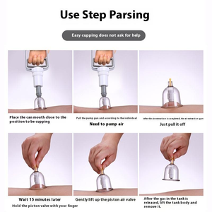 Set Domestico di Coppettazione in Plastica, Dispositivo per Massaggio con Coppette Sottovuoto, Strumenti Speciali per la Medicina Tradizionale Cinese e la Bellezza - Product Image 5