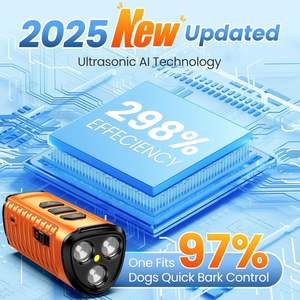 เครื่องป้องกันตัวแบบสองระบบ ช็อตไฟฟ้าและอัลตราโซนิก สำหรับควบคุมเสียงเห่า ใช้กลางแจ้งได้ ใช้ได้กับสัตว์ - Product Image 4