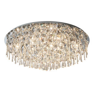 Éclairage de zèle luxe goutte de pluie salon moderne maison celling lumière cristal plafond lampes suspendues - Product Image 6