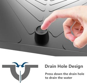 34x22 pollici Silicone <span class=keywords><strong>sotto</strong></span>-lavandino <span class=keywords><strong>tappetino</strong></span> impermeabile per cucina e bagno armadi con foro di scarico vassoio protettivo per flebo - Product Image 4