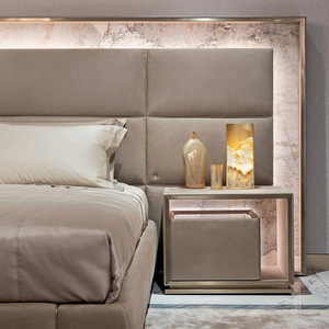 Alto lusso italiano regina dimensioni <span class=keywords><strong>King</strong></span> <span class=keywords><strong>Size</strong></span> Set moderno Kingsize Double Design mobili <span class=keywords><strong>King</strong></span> legno con struttura in velluto <span class=keywords><strong>letto</strong></span> - Product Image 2