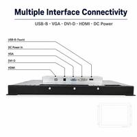 Écran tactile industriel HMI, moniteur, kiosque à cadre ouvert, panneau LCD pour distributeur automatique, automatisation d'usine