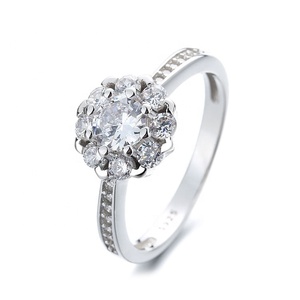 Lady Jewelry Simple Daisy Flower Rings <span class=keywords><strong>con</strong></span> <span class=keywords><strong>anello</strong></span> in argento Sterling 925 a fascia sottile per le donne - Product Image 4
