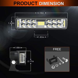 Liwiny 30w Led Light Work Light accessori fuoristrada 4x4 Led Combo Beam fendinebbia per Jeep Truck <span class=keywords><strong>Lada</strong></span> Niva Atv Boat Utv <span class=keywords><strong>Auto</strong></span> 12v - Product Image 4