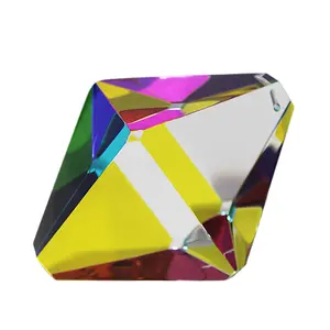 VY 광학 사용자 정의 하이 퀄리티 아크릴/유리 색상 팔면체 프리즘 인테리어 장식을위한 다채로운 프리즘