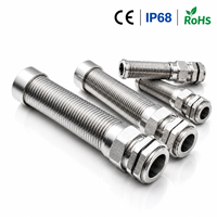 Connecteurs de câblage Xianghong M20 M25 en acier inoxydable de haute qualité, étanches IP68, anti-torsion en spirale, conformes CE RoHS