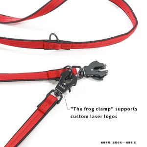 OEM personalizado de alta resistencia para mascotas ajustable Cross Body Running cuerda manos libres multifunción Rana Clip perros correas Logotipo de diseño personalizado - Product Image 3