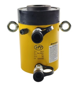 Vente en gros Cylindre hydraulique à piston creux à double effet 95 tonnes course 76 mm, cric hydraulique à noyau creux pour tension de boulons - Product Image 3