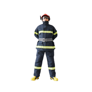 Костюм пожарного для работы в ближнем контакте с огнем ZFMH-ZXA (DRD) - комплект из огнестойкой куртки и брюк с мембраной из ПТФЭ и светоотражающими полосами - Product Image 2