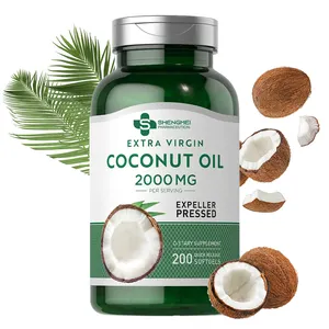 Рекламные товары по уходу за кожей, натуральный экстракт кокосового масла, поддерживающие здоровье ногтей, кокосовое масло, софтгель для женщин и мужчин