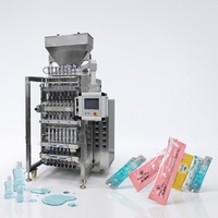 Machine d'emballage verticale automatique multi-voies à grande vitesse pour sachets de shampoing et de bain de bouche, machine d'emballage liquide multi-pistes