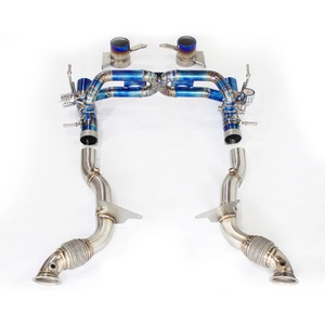 Système d'échappement automobile en alliage de titane à soupapes de performance au prix d'usine, Catback avec downpipe pour Ferrari 488 - Product Image 2