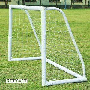 <span class=keywords><strong>Cage</strong></span> <span class=keywords><strong>de</strong></span> football/soccer portable <span class=keywords><strong>en</strong></span> métal durable Racetex et mini-buts <span class=keywords><strong>en</strong></span> blanc et noir 240x160cm - Product Image 2