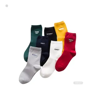 BX-E0289 hebdomadaire chaussettes tricoté jours de la semaine chaussettes