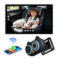 Adaptateur CarPlay sans fil Ottocast Cabin Care pour surveiller bébé en voiture, 2 en 1, sécurité des enfants en temps réel sur les sièges arrière, 64 Mo de RAM + 16 Mo de ROM, Bluetooth