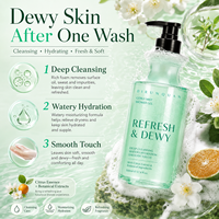 Gel Douche OEM ODM 500ml Éclat Matinal Vitalité Nourrissante Parfum Yuzu Niacinamide Céramide Peau Lisse Moussant Parfumé