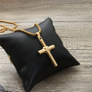 <b>Cross</b> Pendant Necklace Zinc Alloy Unisex Gift Jewelry - Product Image 3