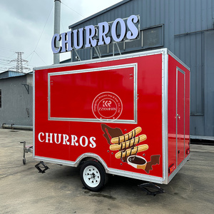 Prix bas Mini remorque alimentaire mobile Petit chariot de casse-croûte <span class=keywords><strong>Hot</strong></span> <span class=keywords><strong>Dog</strong></span> Burger Café Camion de nourriture à vendre - Product Image 3