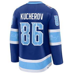 Camiseta de la Serie del Estadio Tampa Bay Lightning Vasilevskiy 88 para hombre, azul claro - Product Image 6