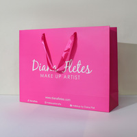 Bolsa de Regalo Personalizada de Lujo para Ropa, Impresión en Serigrafía, Bolsas de Papel para Compras, Bolsa de Papel con Asas para Ropa